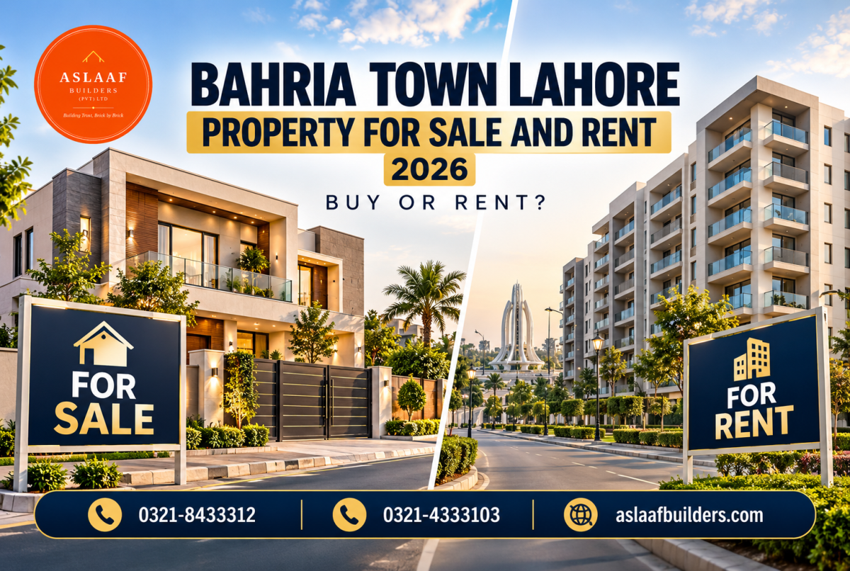 Bahria Town Lahore Property for Sale and Rent 2026: Buy or Rent?