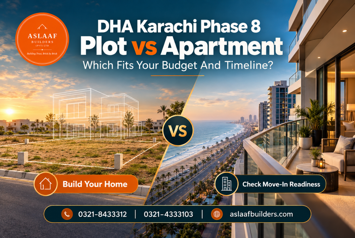 DHA Karachi Phase 8 Plot Vs Apartment: Which Should You Buy?
