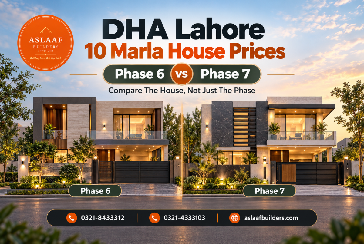 10 Marla House Prices in DHA Lahore: Phase 6 vs Phase 7