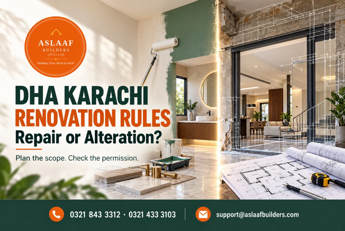 DHA Karachi Renovation Rules: Repair or Addition and Alteration?
