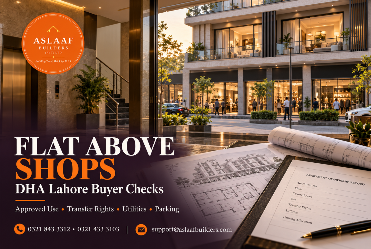 Buying a Flat Above Shops in DHA Lahore? Check the Approvals