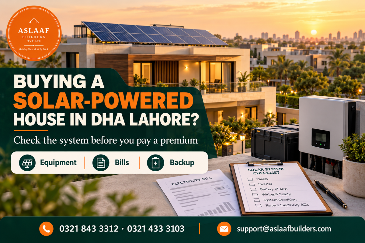 Buying a Solar-Powered House in DHA Lahore? Check What Comes...
