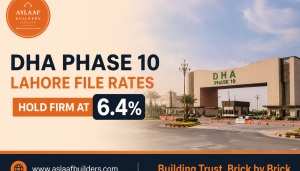 DHA Phase 10 Lahore File Rates Hold Firm at 6.4%