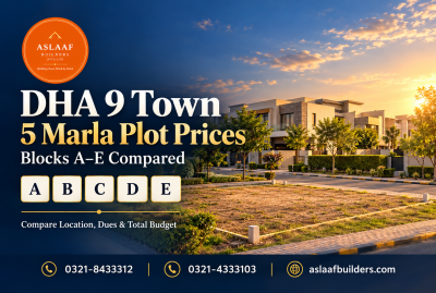 DHA 9 Town 5 Marla Plot Prices: Comparing Blocks A To E