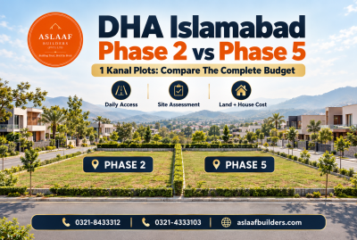 DHA Islamabad Phase 2 vs Phase 5: Comparing 1 Kanal Plots