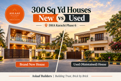 300 Sq Yd House Prices in DHA Karachi Phase 6: New vs Used