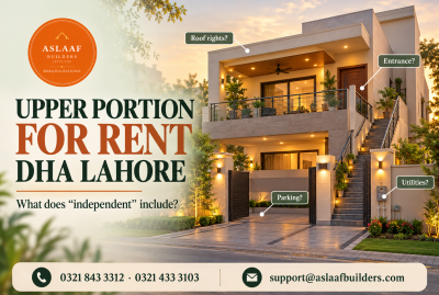 Upper Portion for Rent in DHA Lahore: What “Independent” Should Include