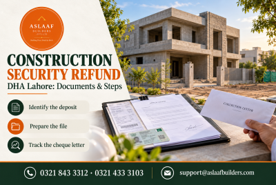 DHA Lahore Construction Security Refund: Documents and Steps