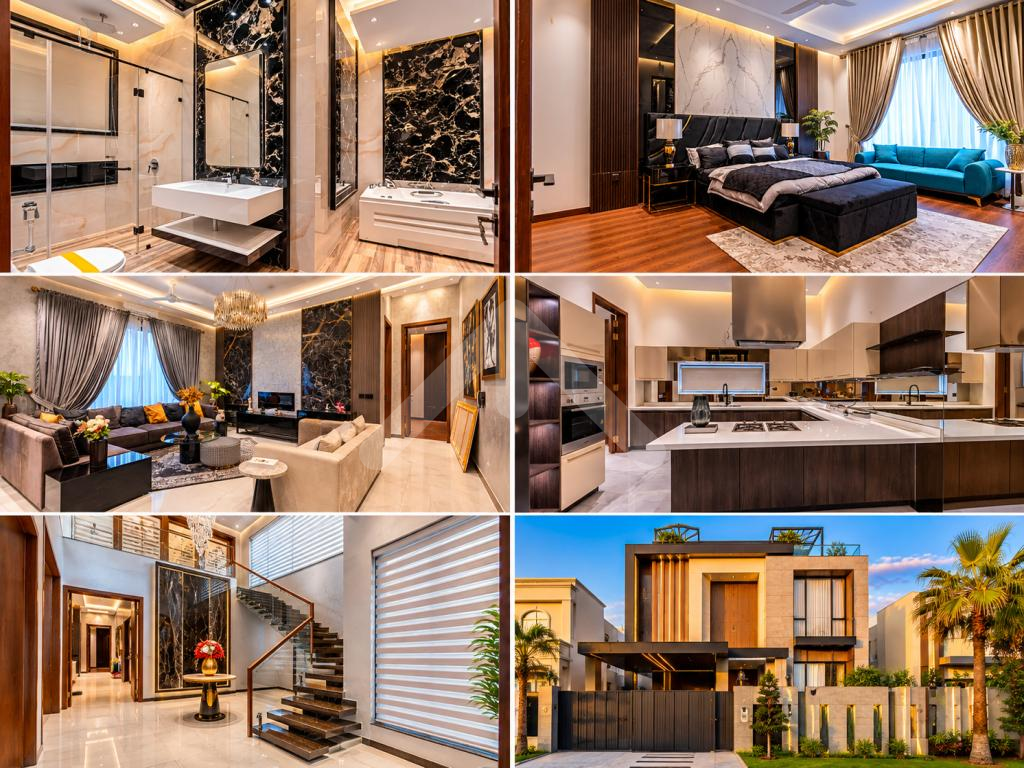 1 Kanal Top Quality Build Luxurious Beautiful Modern Design Villa Full Furnished With Basement For Sale In DHA Lahore Phase 6 Prime Location