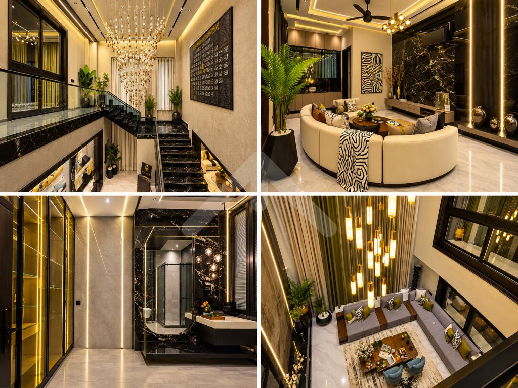 Most Reasonable Brand New & Fully Furnished | DHA Phase 7 | 22 Marla Corner Ultra Luxury House | Main Back